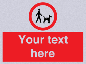 Custom Road regulatory dogs on leads